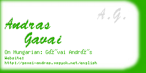 andras gavai business card